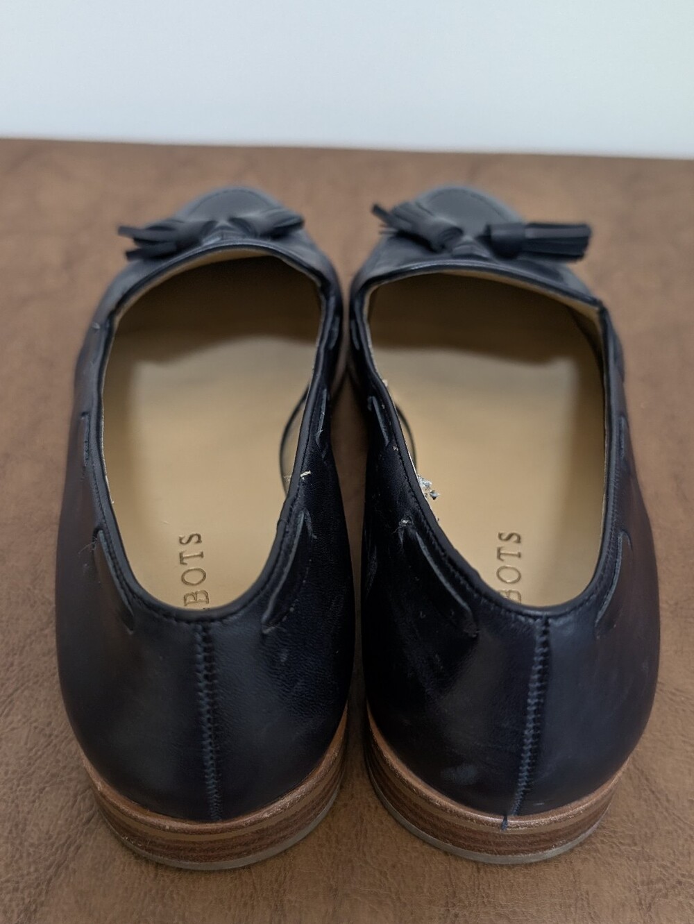 Talbots Blue Leighton Leather Loafers - Picture 5 of 7